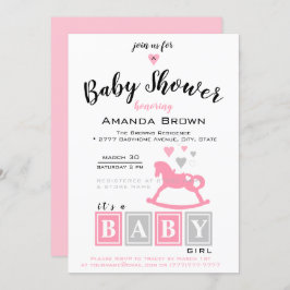 Invitación Es un Baby Shower Chica