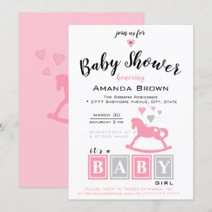 Invitación Es un Baby Shower Chica