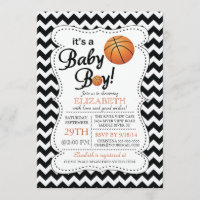 Es un Baby Shower de Bebé Boy Basketball