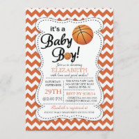 Es un Baby Shower de Bebé Boy Basketball