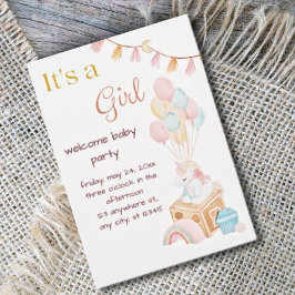 Invitación Es Un Baby Shower De Boho Chica