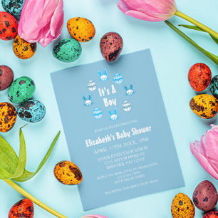 Invitación Es un Baby Shower de Boy Easter