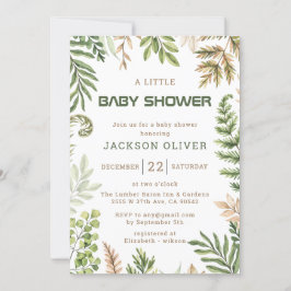 Invitación Es un Baby Shower de Boy Safari