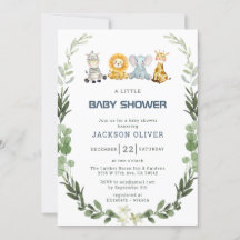 Es un Baby Shower de Boy Safari