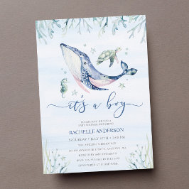 Invitación Es un Baby Shower de Boy Under the Sea