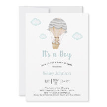 Es un Baby Shower de Boy Woodland Teddy Bear