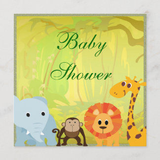 Invitación Es un Baby Shower de la selva