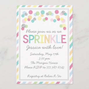 Invitación ¡Es un Baby Sprinkle!Invitación a Baby Shower
