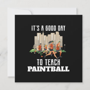 Invitación Es Un Buen Día Para Enseñar Paintball