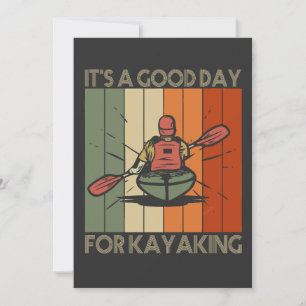 Invitación Es un buen día para remar en kayak divertido al ai
