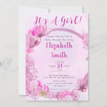 Es un Chica bajo el agua rosada