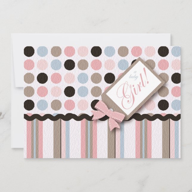 Invitación ¡Es un Chica!Invitación (Anverso)