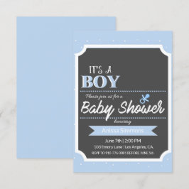 INVITACIÓN ES UN CHICO | BABY SHOWER