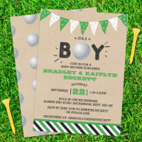 ¡Es un chico! Baby Shower con temas de golf
