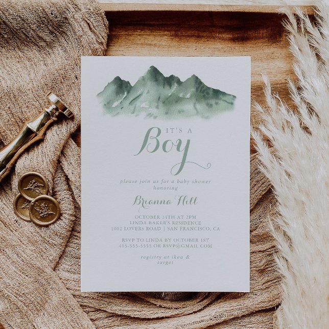 Invitación Es un chico de la región montañosa verde de Baby S (Subido por el creador)