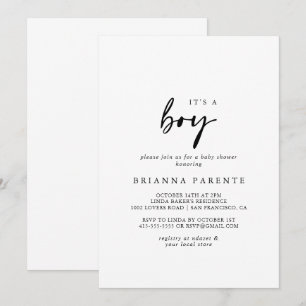 Invitación Es un elegante y joven Baby Shower