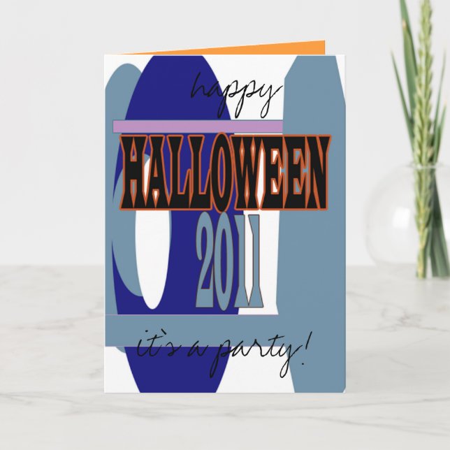 Invitación Es un estilo Fiesta de Halloween (Anverso)