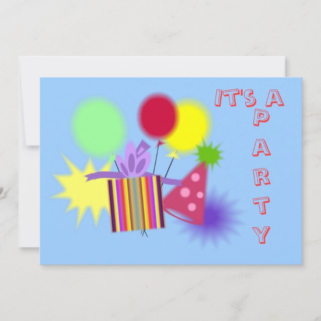 Invitación Es un Fiesta (Anverso)