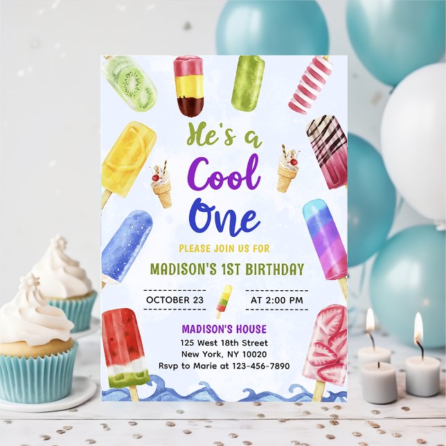 Invitación Es un Fiesta del primer cumpleaños de un niño de G (Subido por el creador)