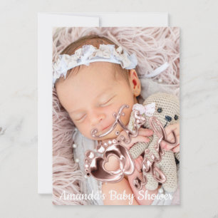 Invitación Es un guión Rosa de fotos de un Personalizado de B