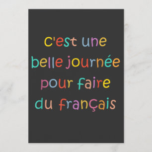 Invitación Es un hermoso día para hablar francés
