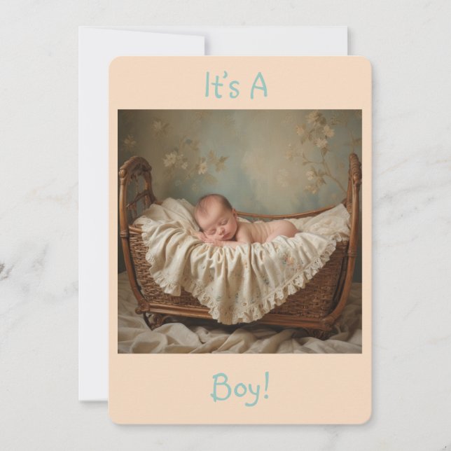 Invitación Es un niño (Anverso)