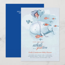 Invitación Es un niño de sexo femenino revelar ducha de yeso 