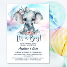 Es un niño elefante Baby Shower