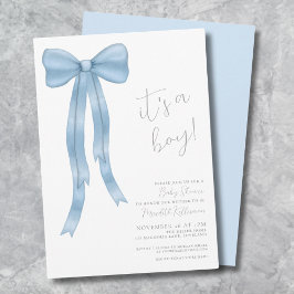 Invitación Es un Niño Fiesta de Regalos para el Bebe