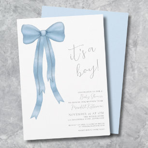Invitación Es un Niño Fiesta de Regalos para el Bebe