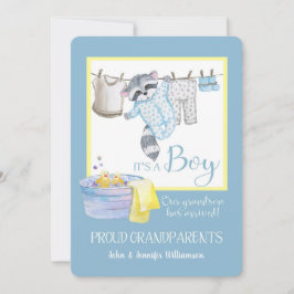 Invitación Es un niño - Los abuelos orgullosos de la Invitaci