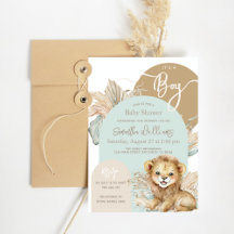 Es un niño Safari Theme Lion Baby Shower
