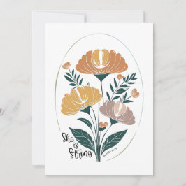 Invitación Es un salmo fuerte Boho cristiano Inspirador T