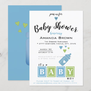 Invitación Es una Baby Shower de Boy