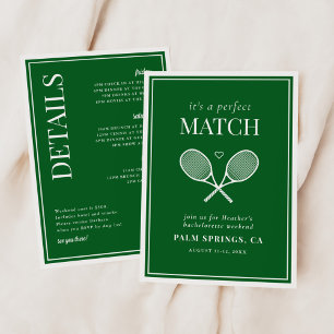 Invitación Es una cita perfecta de tenis para soltera
