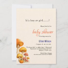 Invitación Es una ducha de bebé de cuento de hadas para niños