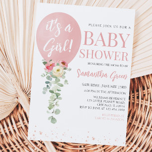 Invitación Es una ducha de bebé para niña