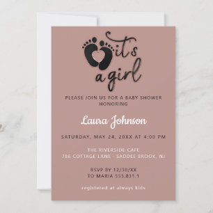 Invitación Es una ducha de Recién nacido fotográfico Personal