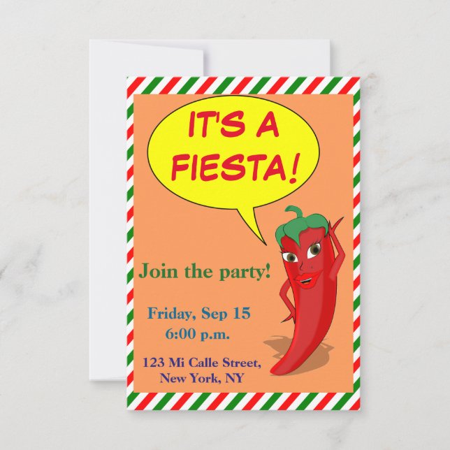 Invitación Es una Fiesta (Anverso)