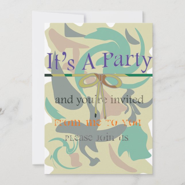 Invitación Es Una Fiesta (Anverso)