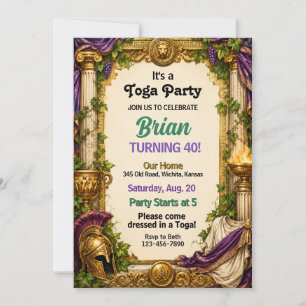 Invitación Es una fiesta de toga Cumpleaños de adulto