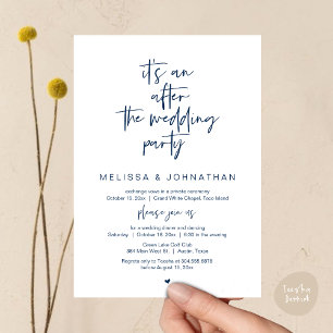 Invitación Es una fiesta después de la boda, el fusilamiento