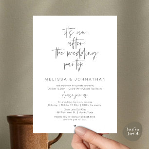 Invitación Es una fiesta después de la boda, el fusilamiento 
