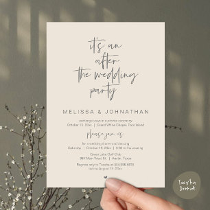 Invitación Es una fiesta después de la boda, el fusilamiento 