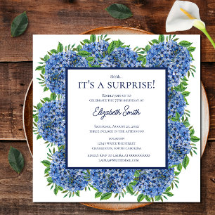 Invitación Es una Fiesta Sorpresa de Cumpleaños 75 Años Horte
