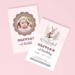 Invitación Es una foto de cumpleaños de los niños de la vida