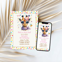 Es una jirafa salvaje Fiesta de cumpleaños