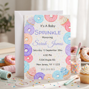 Invitación Es una lluvia de bebé informal para bebé