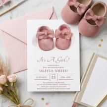 Es una niña Aquarela Zapatos de bebé lindos Baby S