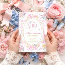 Es una niña Cumpleaños caprichoso Arco Floral Baby